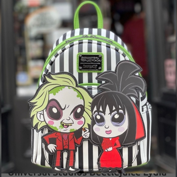 Loungefly Handbags - Loungefly Beetlejuice+Lydia Mini Backpack